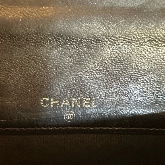 Authentic CHANEL Vintage Early 1990”s Wild Stitch Flap Wallet, in Black. EUC - Picture 7 of 16